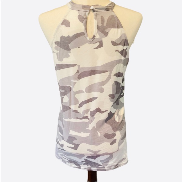 Gray Coastal Army Halter Tank Top - Picture 3 of 4